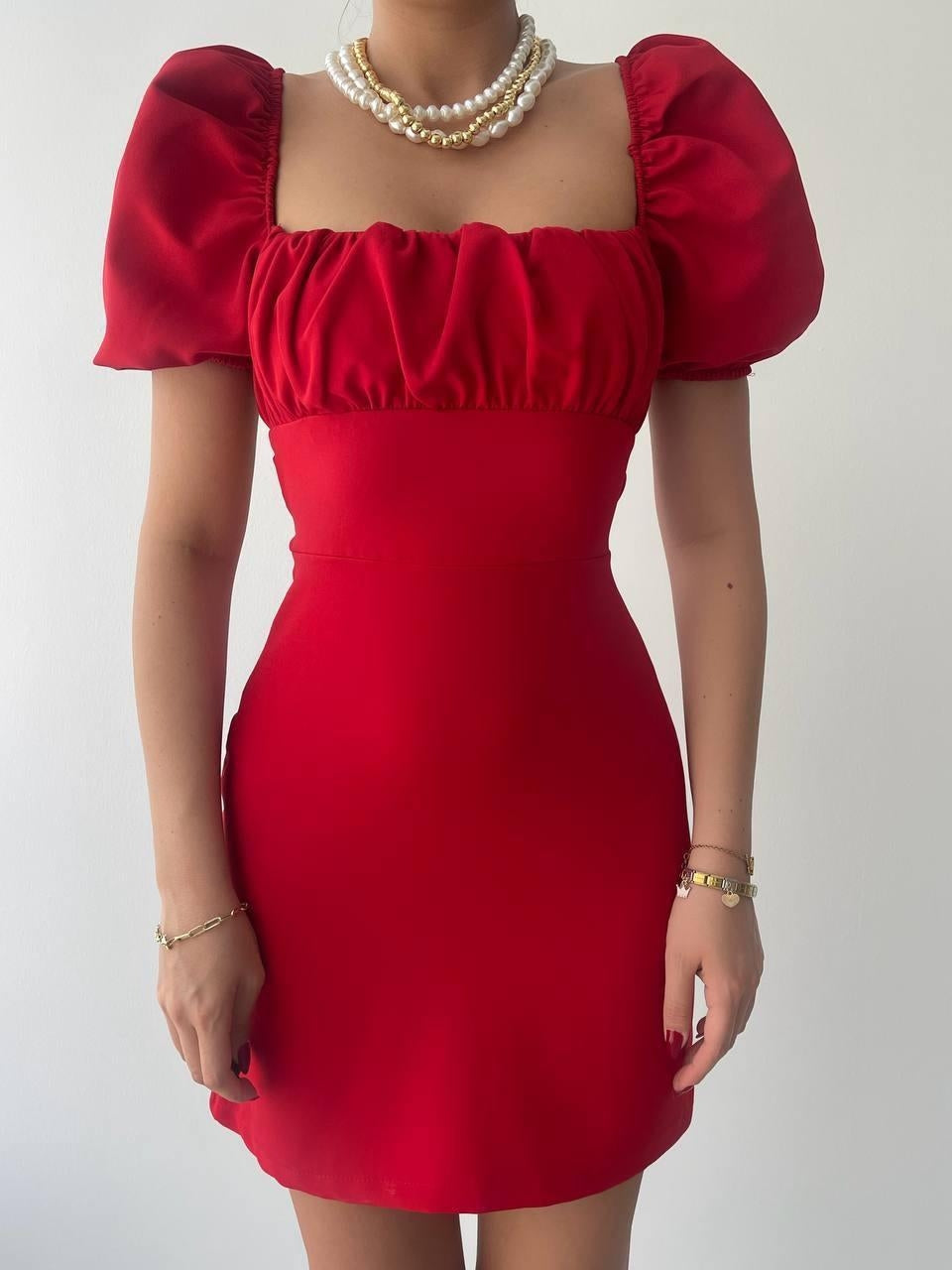 Hessen Sırt Dekolteli Elbise