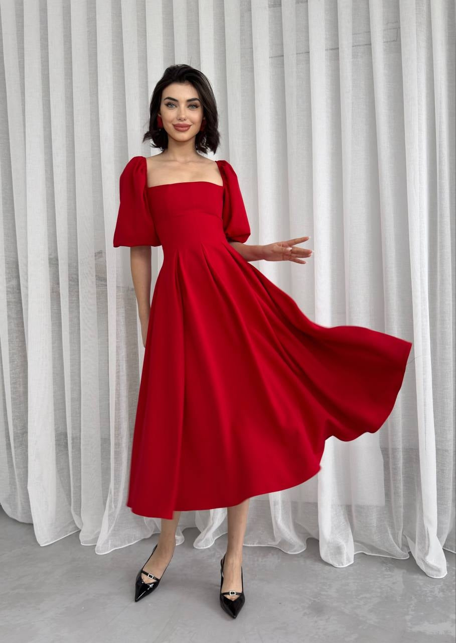 Benjamin Çan Etekli Midi Boy Elbise