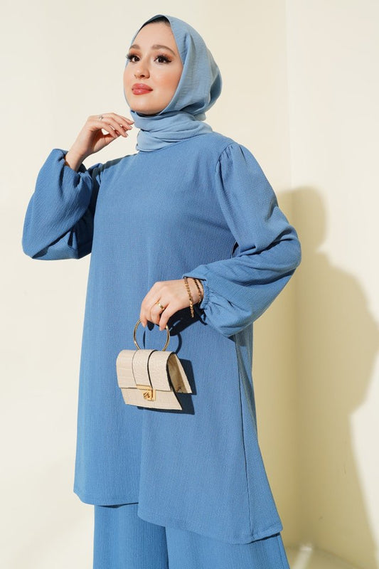 İndigo Tunik Pantolon Alt Üst Takım 6663