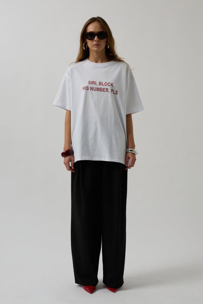 Ön Baskılı Oversize T-Shirt