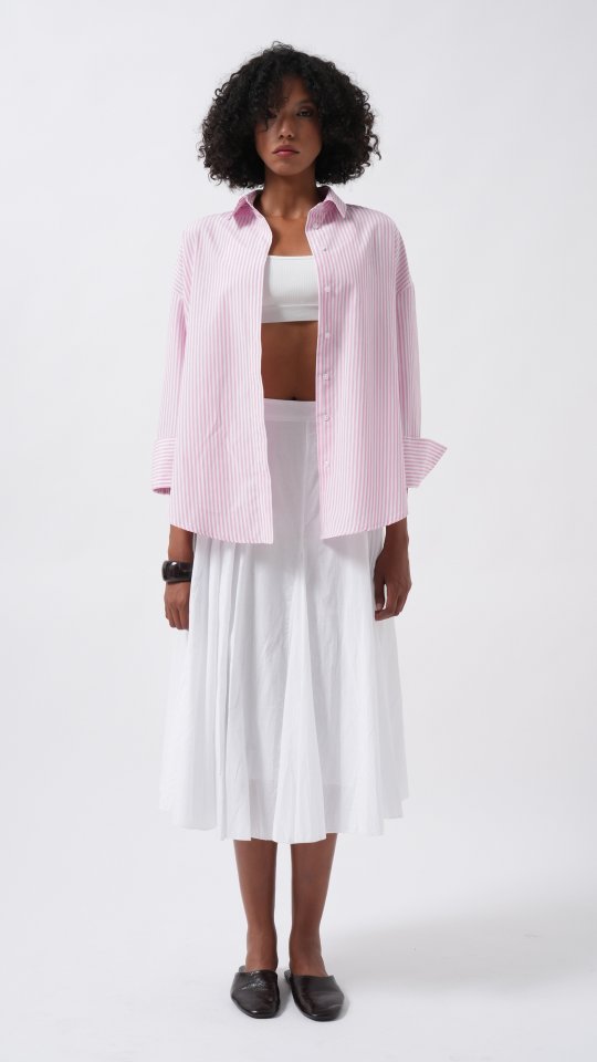 Çizgili Basic Gömlek