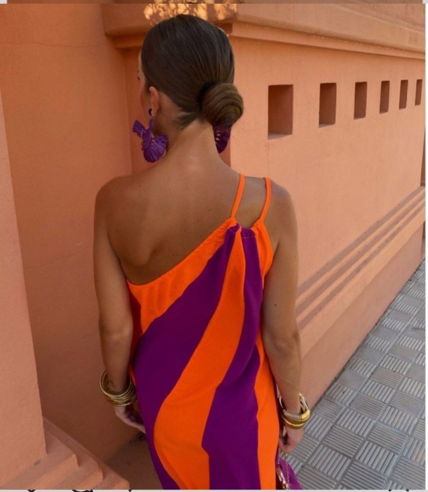 ÇİFT RENKLİ ELBİSE