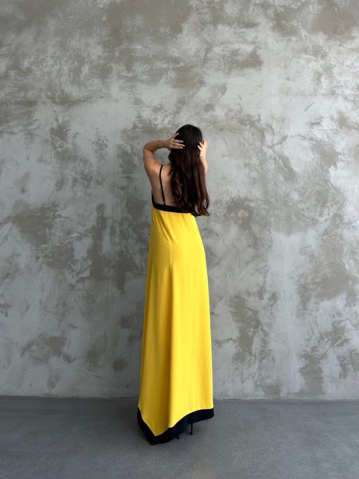 Askılı Maxi Boy Elbise