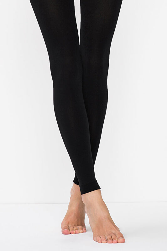 9'lu Eko Paket PENTİ SİYAH TERMAL TAYT - Black Thermal Leggings