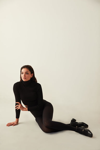 9'lu Eko Paket Siyah Mikro 80 Külotlu Çorap-Pentilicious