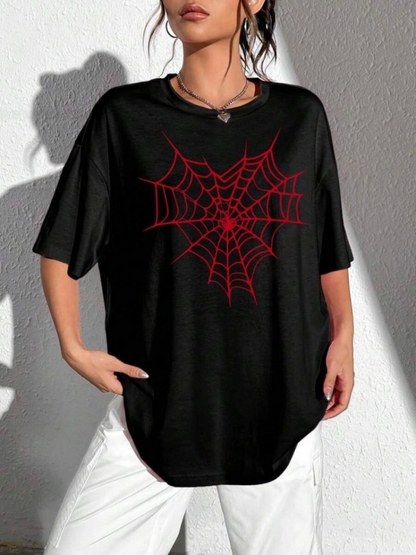 Baskılı T-shirt - Siyah