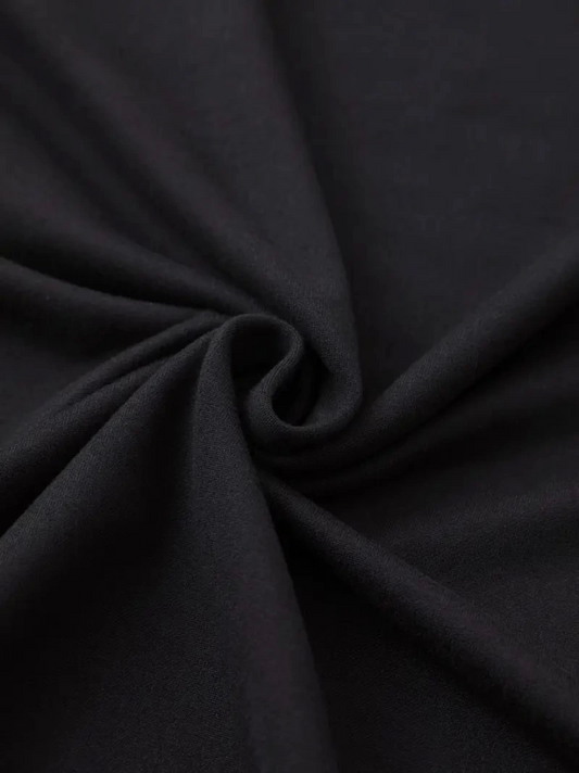 Baskılı Oversize Bisiklet Yaka T-shirt - Siyah