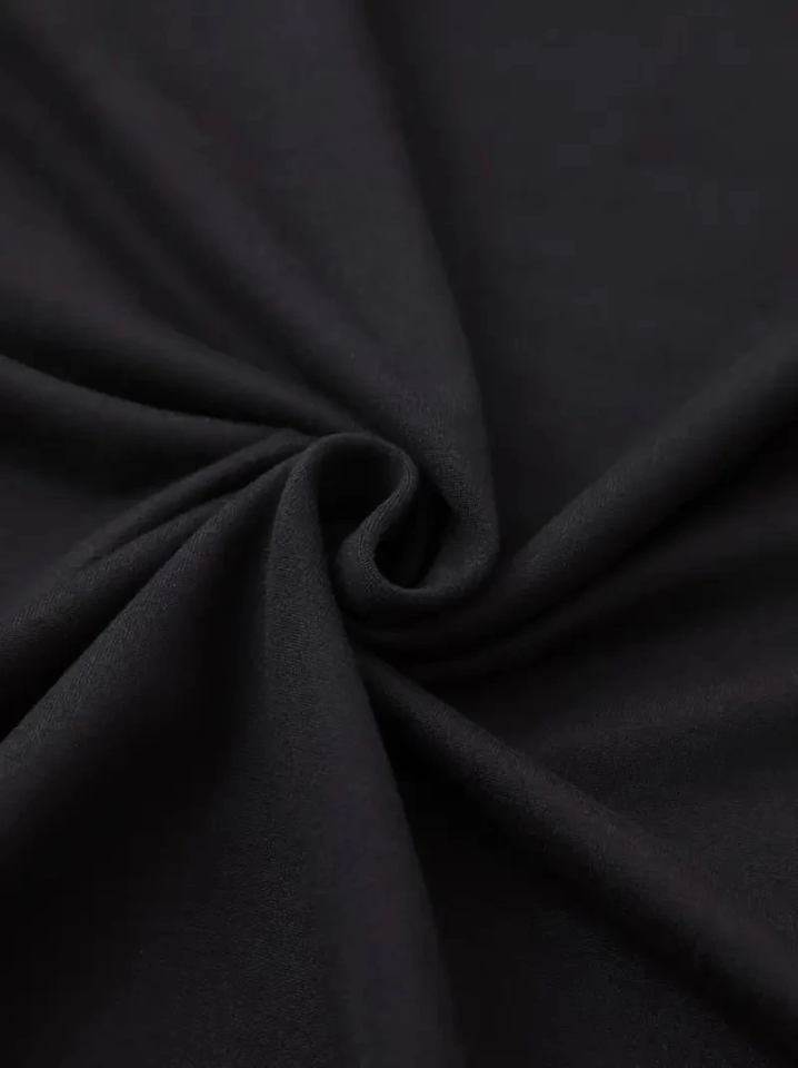 Baskılı Oversize Bisiklet Yaka T-shirt - Siyah