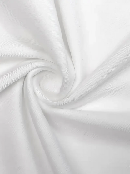 Baskılı Oversize Bisiklet Yaka T-shirt - Beyaz