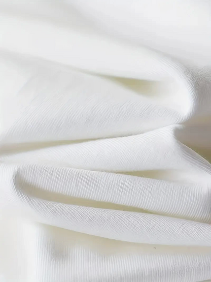 Geniş Kesim Pamuklu Tişört - GANDHI The Project Baskılı, Beyaz, Rahat Kesim, Kısa Kollu, Günlük Kıyafet, Her Gün Giyilebilecek Tişört- Beyaz