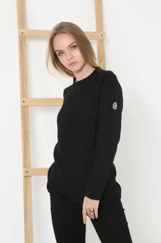 Biskilet Yaka Kolu Armalı - Siyah