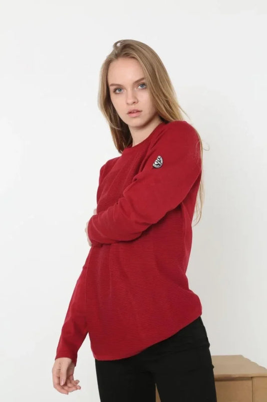 Biskilet Yaka Kolu Armalı - Kırmızı