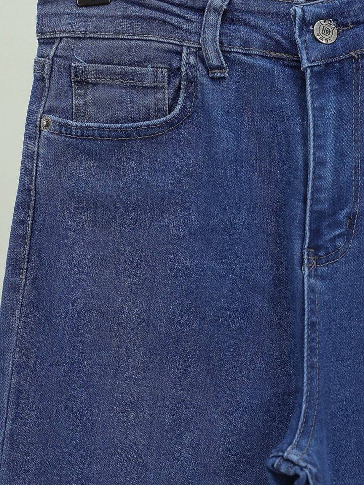 İspanyol Paça Yüksek Bel Kot Pantolon   -Laci