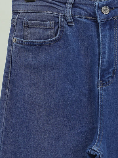 İspanyol Paça Yüksek Bel Kot Pantolon   -Laci