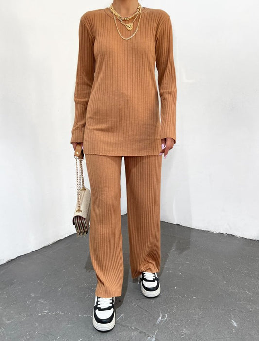 Bisiklet Yaka Kaşkorse Takım -Taba