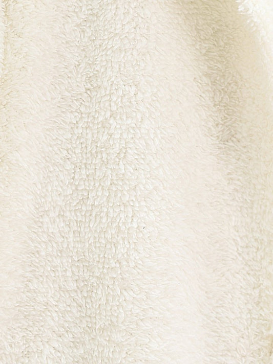 Boydan Düğmeli Cepli Pelüş Ceket -Ekru