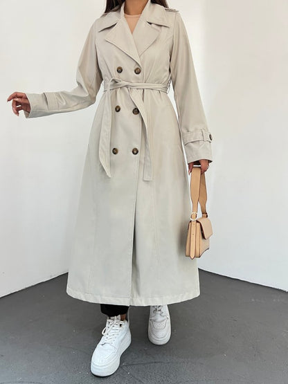 Astarlı Kemerli Trenckot -Taş