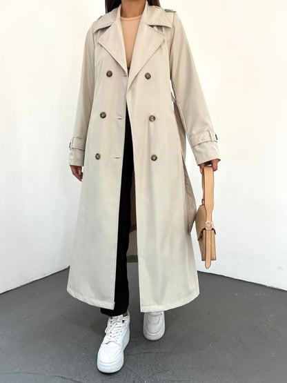 Astarlı Kemerli Trenckot -Taş