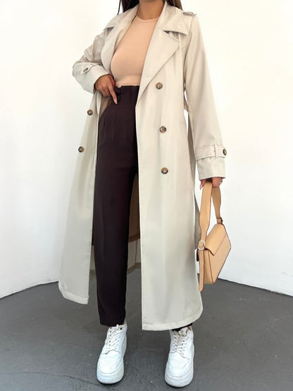 Astarlı Kemerli Trenckot -Taş