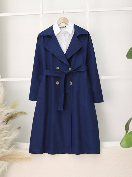 Bolero Detaylı Kemerli Araboy Trençkot -Laci