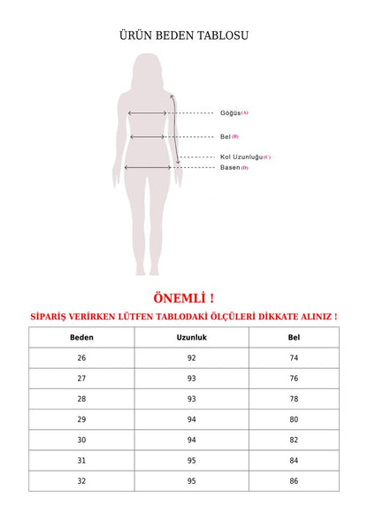 Metal Tokalı Kemerli Çıt Çıt Detaylı Kot Pantolon -Koyu Mavi