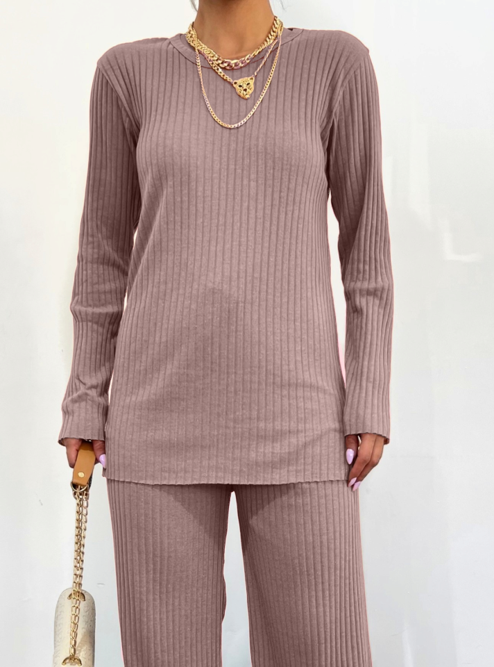 Bisiklet Yaka Kaşkorse Takım    -Açık Kahve