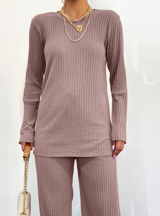 Bisiklet Yaka Kaşkorse Takım    -Açık Kahve