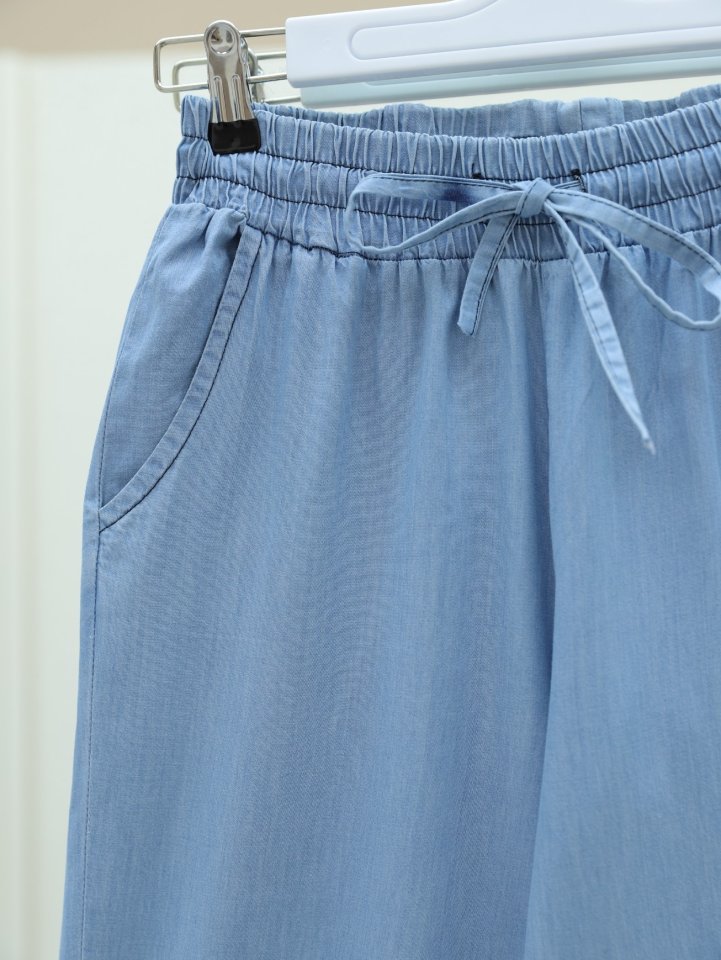 Duble Paça Yıkamalı Soft Kot Pantolon  -Buz Mavi