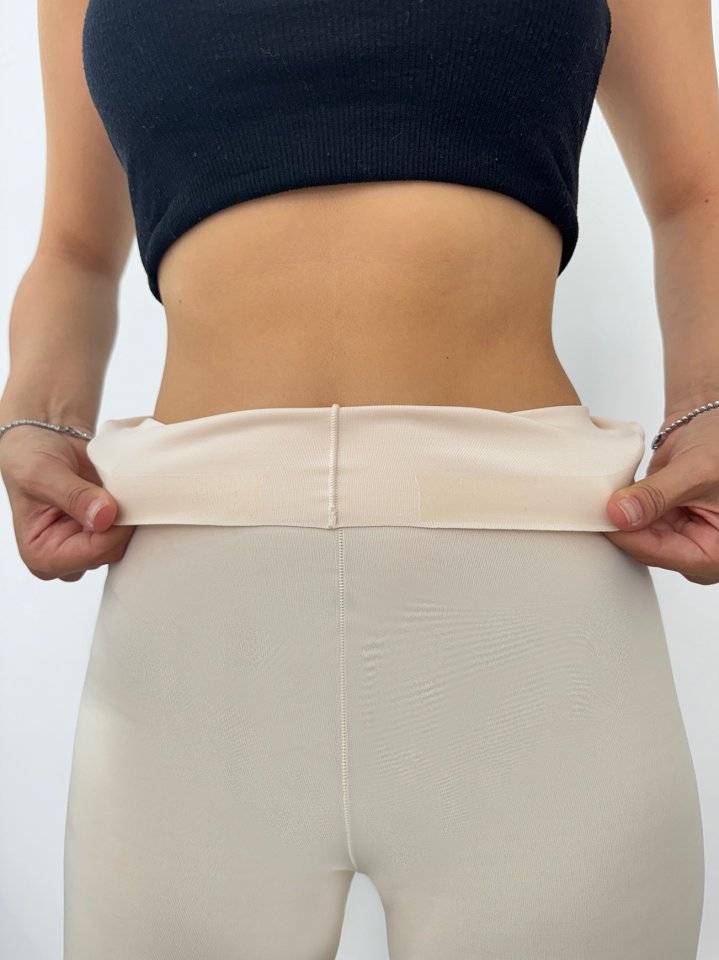 Lazer Kesim  Paçalı Korse -Krem