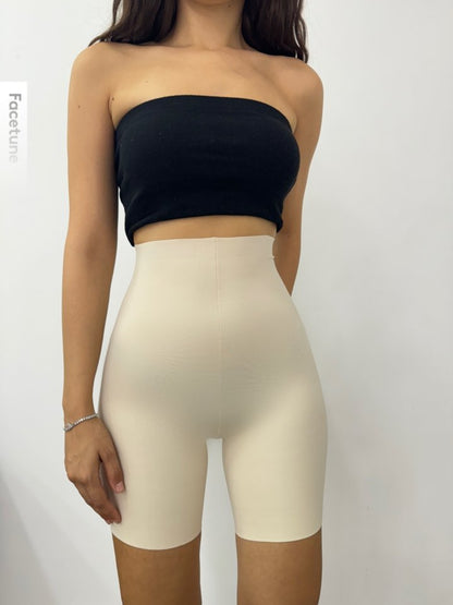 Lazer Kesim  Paçalı Korse -Krem