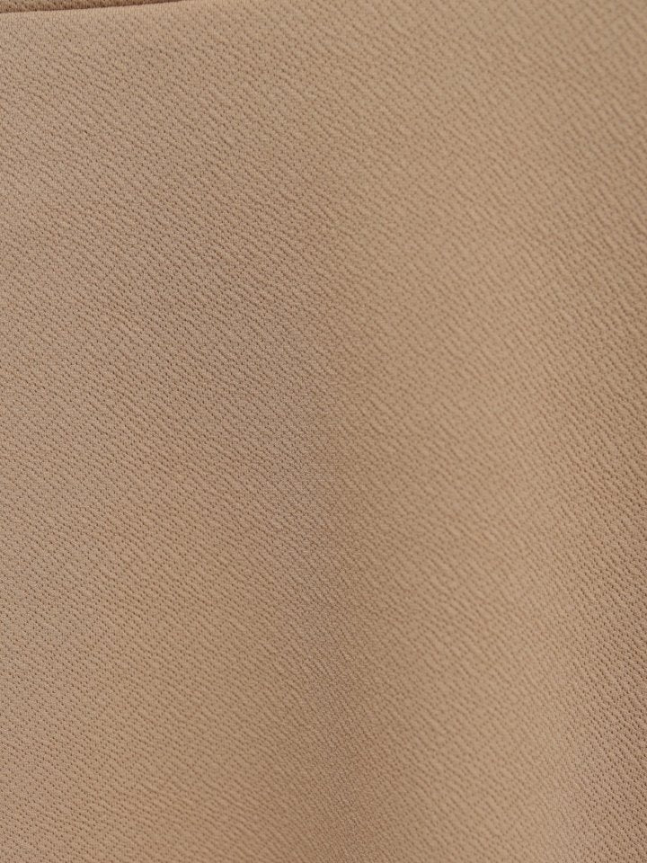 İthal Likralı Krep Kumaş Kiloş Çan Etek -Vizon