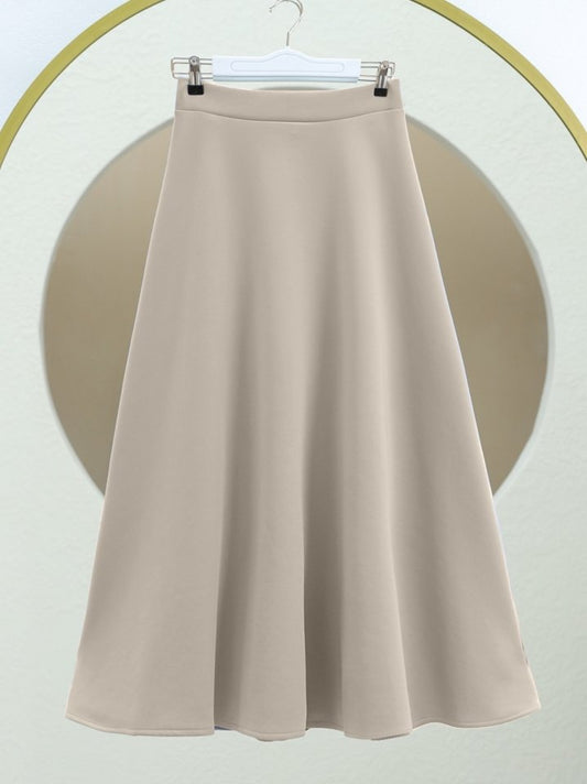 Bol Kiloş Sukuba Puf Etek     -Bej