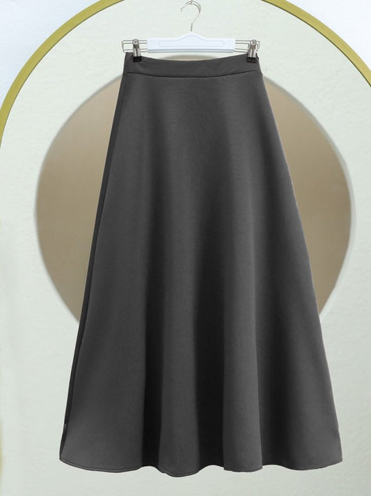 Bol Kiloş Sukuba Puf Etek     -Füme