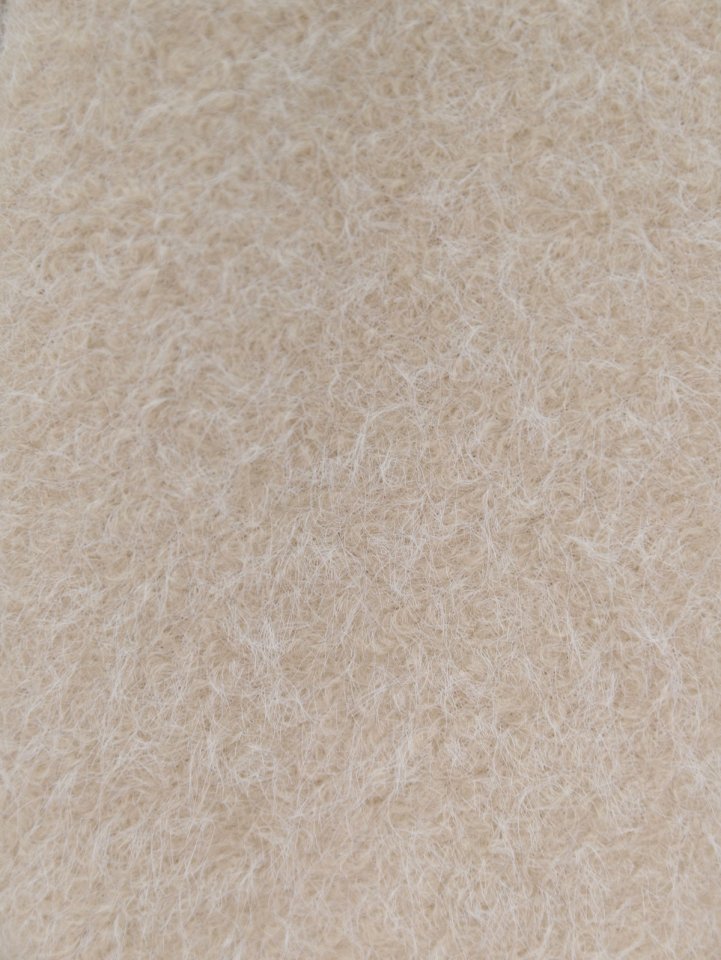 Önü Bağlamalı Kırçıllı Kaşe Ceket -Bej