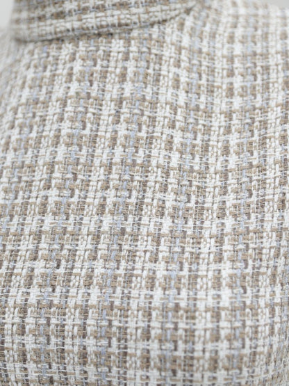 Kolları Fırfırlı Kemerli Tuvit Jile  -Vizon