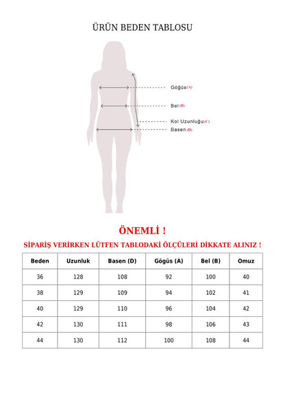 Kolları Fırfırlı Kemerli Tuvit Jile  -Vizon