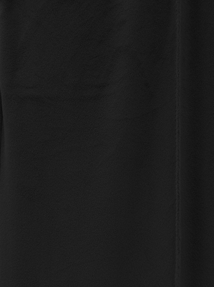 Çımalı Beli Lastikli Kadife Pantolon -Siyah