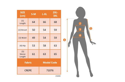 Kadın Uzun Kollu Yaka Düğme Detay Güpürlü Kol Krep Bluz
