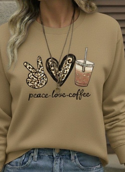 Kadın Uzun Kollu Bisiklet Yaka Kalp Desenli Viskon Iki Iplik Bluz