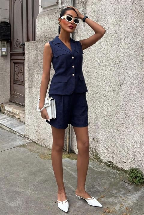 Yelek Şort Viscon Takım 10156-17