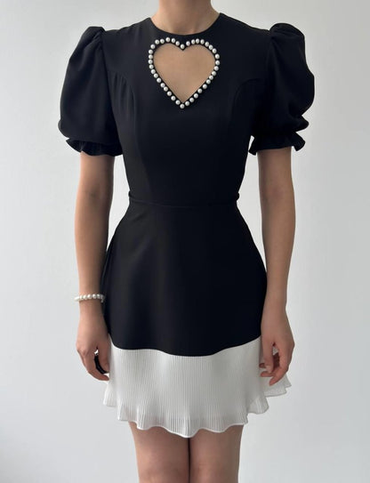 Safe Kalp Detaylı Elbise