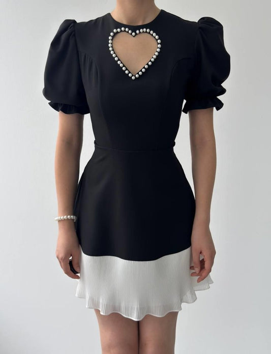 Safe Kalp Detaylı Elbise