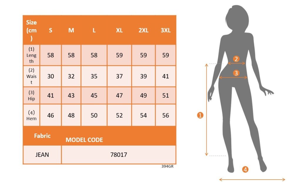 Kadın Elastik Bel Yırtık Kenar Detaylı Kot Etek