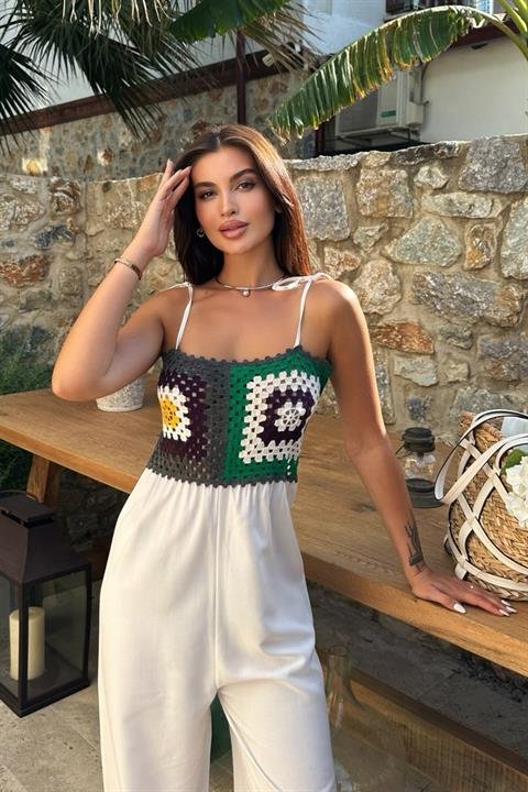 Jasmin Süzüneli Keten Tulum 1280-08