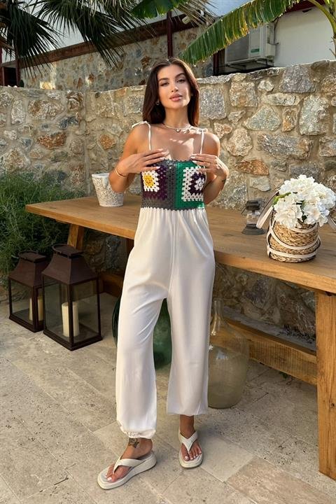 Jasmin Süzüneli Keten Tulum 1280-08