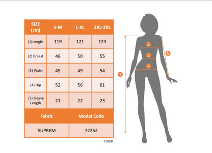 Kadın Kısa Kollu Bisiklet Yaka Desenli Belden Bağlamalı Yandan Yırtmaçlı Süprem Elbise