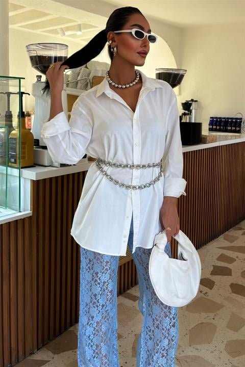 İçi Astarlı Dantel Pantolon 0081