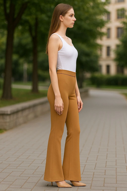 Atlas palazzo pantolon kamel