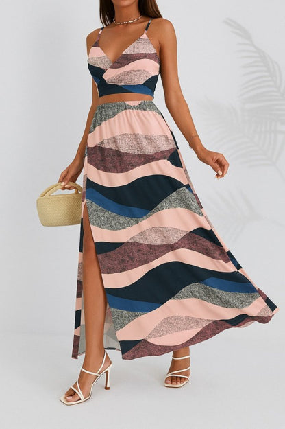 Kadın Kolsuz Askılı Crop Ikili Süprem Takım