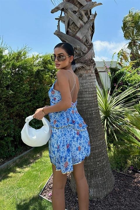 Cheryl Gold Pul Detaylı Elbise 2475-08